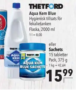 Citti THETFORD Aqua Kem Blue eller Sachets, EUR 15.99 erbjuda