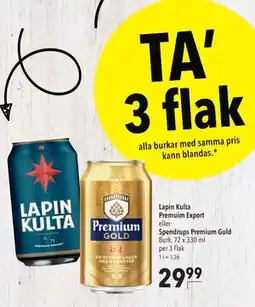 Citti Lapin Kulta Premuim Export eller Spendrups Premium Guld, EUR 29.99 erbjuda