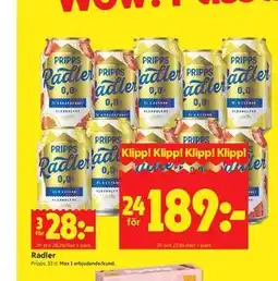 ICA Kvantum Radler erbjuda