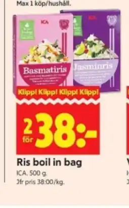 ICA Kvantum Ris boil in bag erbjuda