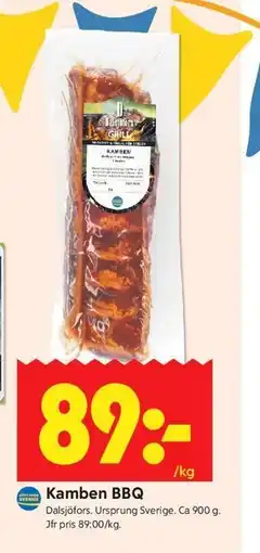 ICA Kvantum Kamben BBQ erbjuda