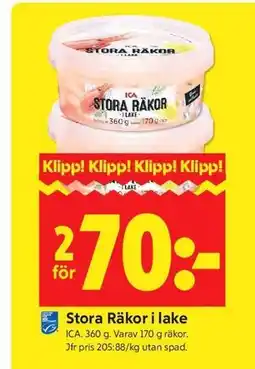 ICA Kvantum Stora Räkor i lake erbjuda