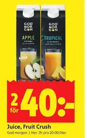 ICA Kvantum Juice, Fruit Crush erbjuda