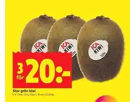 ICA Kvantum Stor grön kiwi erbjuda