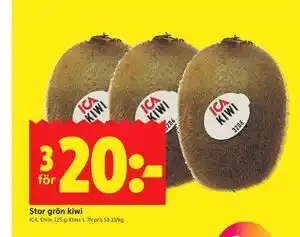 ICA Kvantum Stor grön kiwi erbjuda