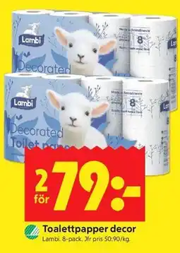 ICA Kvantum Toalettpapper decor erbjuda