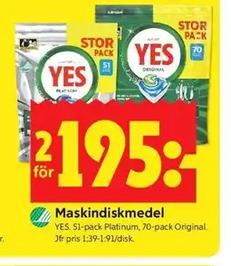 ICA Kvantum Maskindiskmedel erbjuda