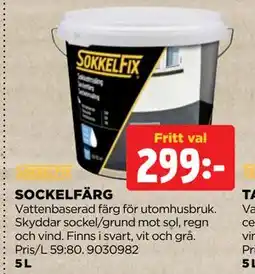 Jem&Fix SOCKELFÄRG erbjuda