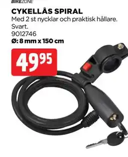 Jem&Fix CYKELLÅS SPIRAL erbjuda