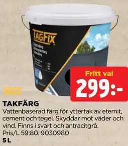 Jem&Fix TAKFÄRG erbjuda