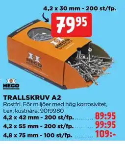 Jem&Fix TRALLSKRUV A2 erbjuda