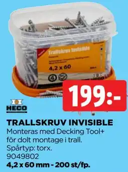 Jem&Fix TRALLSKRUV INVISIBLE erbjuda