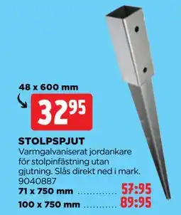 Jem&Fix STOLPSPJUT erbjuda