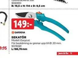 Jem&Fix SEKATÖR erbjuda
