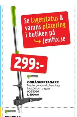 Jem&Fix OGRÄSUPPTAGARE erbjuda