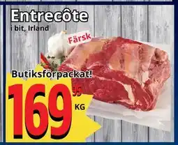 Supergrossen Entrecôte erbjuda