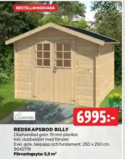 Jem&Fix REDSKAPSBOD BILLY erbjuda