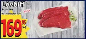 Supergrossen Lövbiff erbjuda