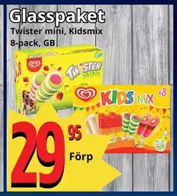 Supergrossen Glasspaket erbjuda