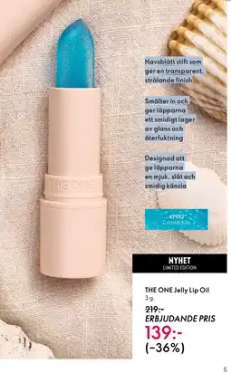 Oriflame THE ONE Jelly Lip Oil erbjuda