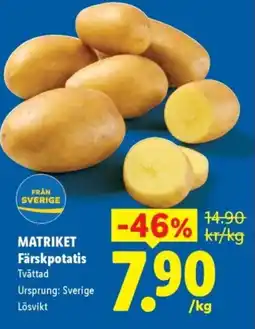 Lidl MATRIKET Färskpotatis erbjuda
