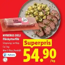 Lidl NYBERGS DELI Fläskytterfilé erbjuda