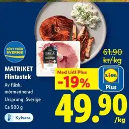 Lidl MATRIKET Flintastek erbjuda