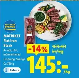 Lidl MATRIKET Flat Iron Steak erbjuda