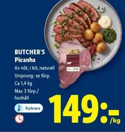 Lidl BUTCHER'S Picanha erbjuda