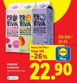 Lidl PROVIVA Fruktdryck erbjuda
