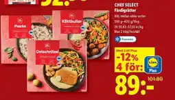 Lidl CHEF SELECT Färdigrätter erbjuda
