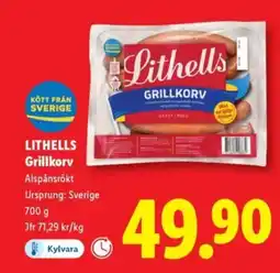 Lidl LITHELLS Grillkorv erbjuda