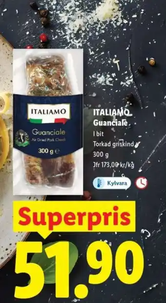 Lidl ITALIAMO Guanciale erbjuda