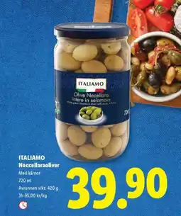 Lidl ITALIAMO Noccellaraoliver erbjuda