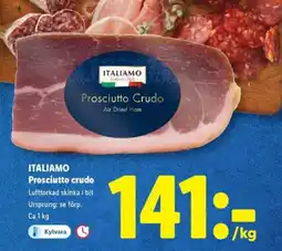 Lidl ITALIAMO Prosciutto crudo erbjuda