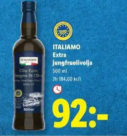 Lidl ITALIAMO Extra jungfruolivolja erbjuda