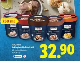 Lidl ITALIAMO Gräddglass i italiensk stil erbjuda
