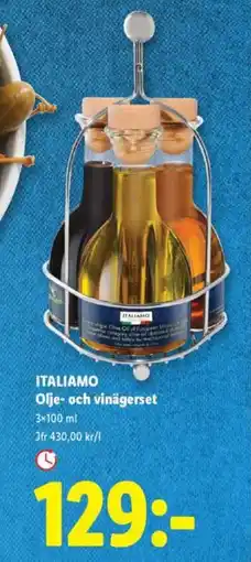 Lidl ITALIAMO Olje- och vinägerset erbjuda