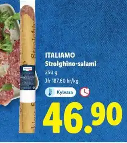Lidl ITALIAMO Strolghino-salami erbjuda