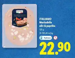 Lidl ITALIAMO Mortadella oliv & paprika erbjuda