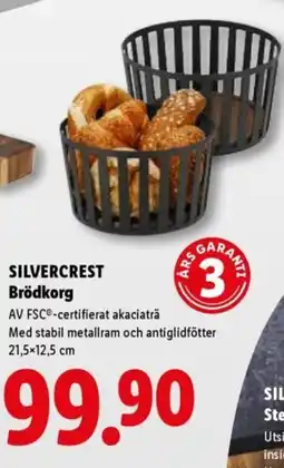 Lidl SILVERCREST Brödkorg erbjuda
