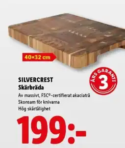 Lidl SILVERCREST Skärbräda erbjuda
