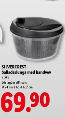 Lidl SILVERCREST Salladsslunga med handvev erbjuda