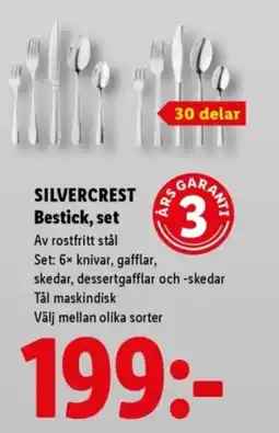 Lidl SILVERCREST Bestick, set erbjuda
