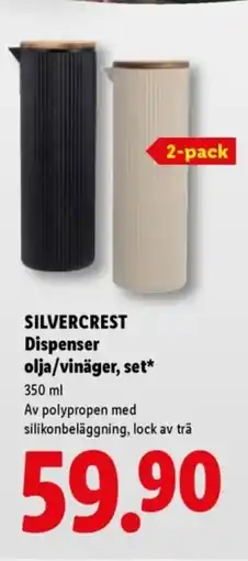 Lidl SILVERCREST Dispenser olja/vinäger, set erbjuda