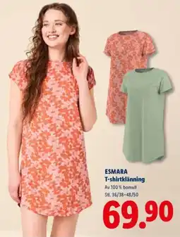 Lidl ESMARA T-shirtklänning erbjuda