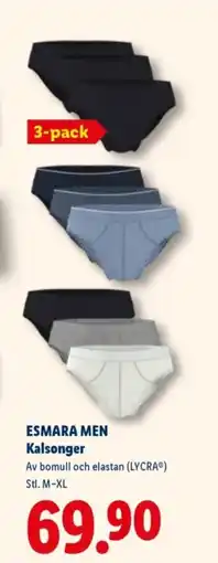 Lidl ESMARA MEN Kalsonger erbjuda