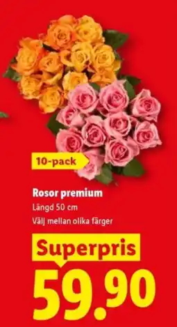 Lidl Rosor premium erbjuda