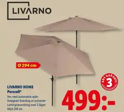 Lidl LIVARNO HOME Parasoll erbjuda