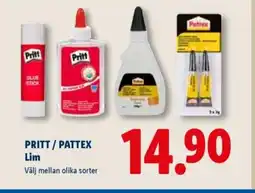 Lidl PRITT/PATTEX Lim erbjuda